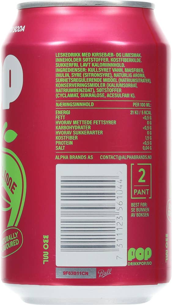 POP Cherry lime lemonade