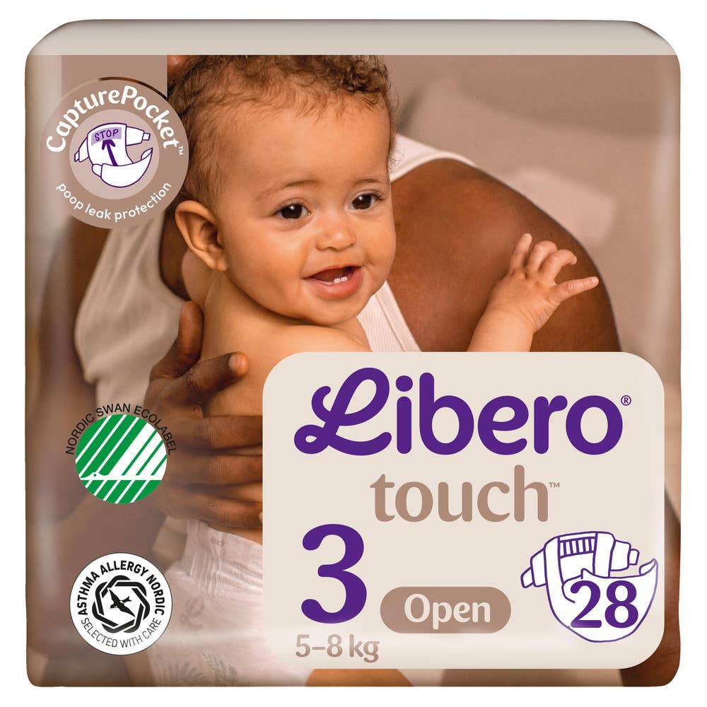 Libero Touch Åpen Bleie Str. 3, 5-9kg