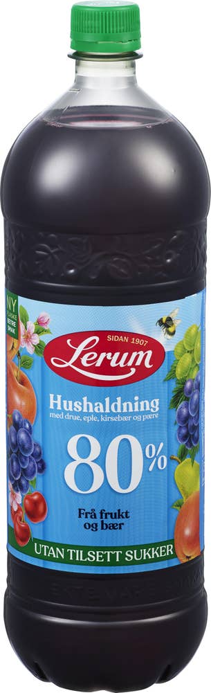 Lerum Husholdningssaft Uten Tilsatt Sukker