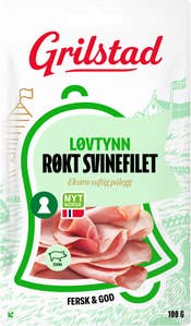 Grilstad Løvtynn Røkt Svinefilet