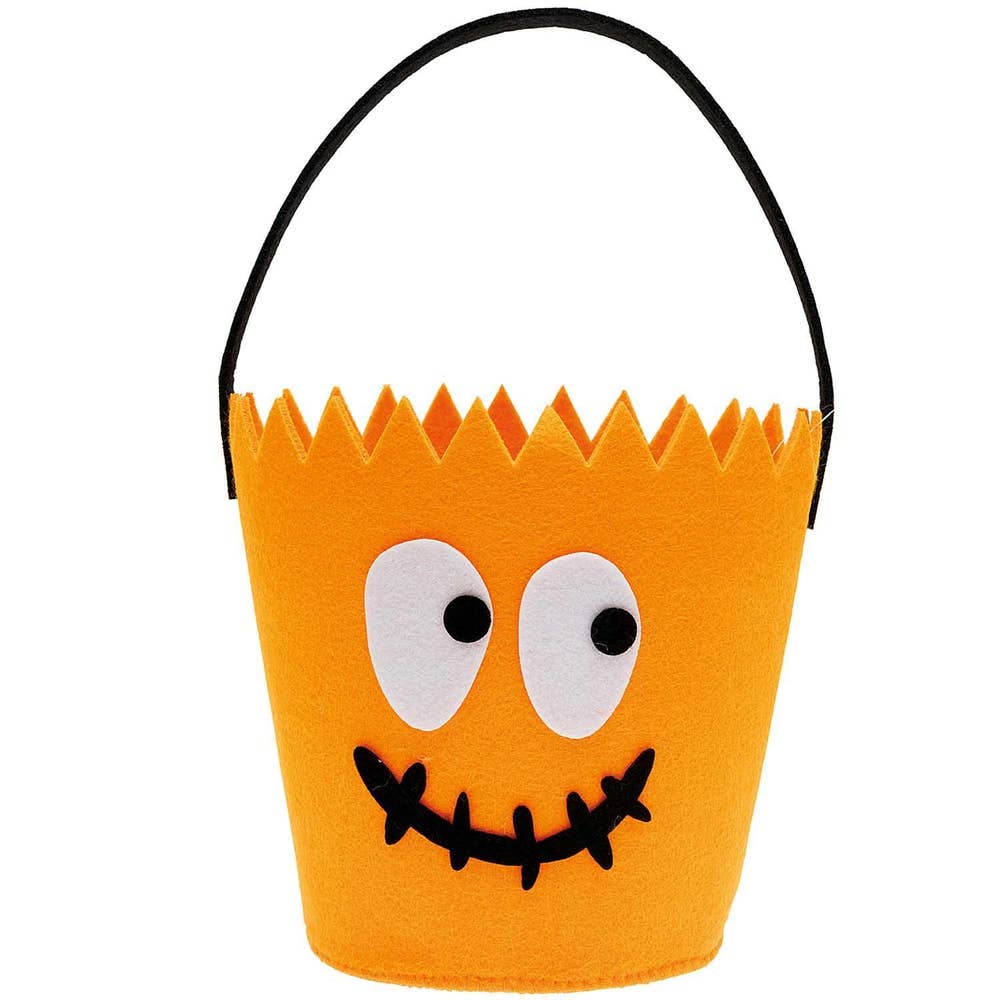 Sprell Halloween-bøtte i filt