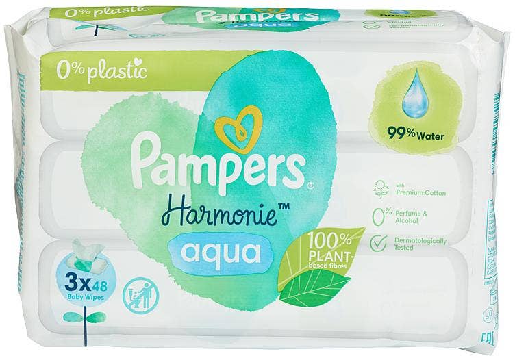 Pampers Våtservietter Aqua Pure 3pk