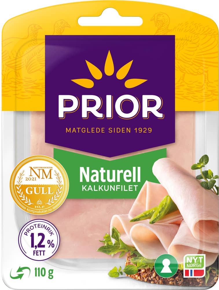Prior Kalkunfilet naturell Skivet