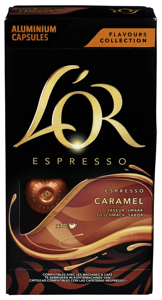 L'Or Espresso Flavoured chocolate Kaffekapsler, 10 stk