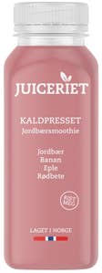 Juiceriet Kaldpresset Jordbærsmoothie Jordbær, banan, eple & rødbete