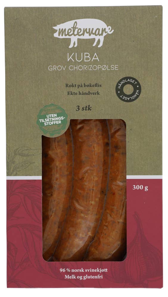 Kuba grov chorizopølse 300 g