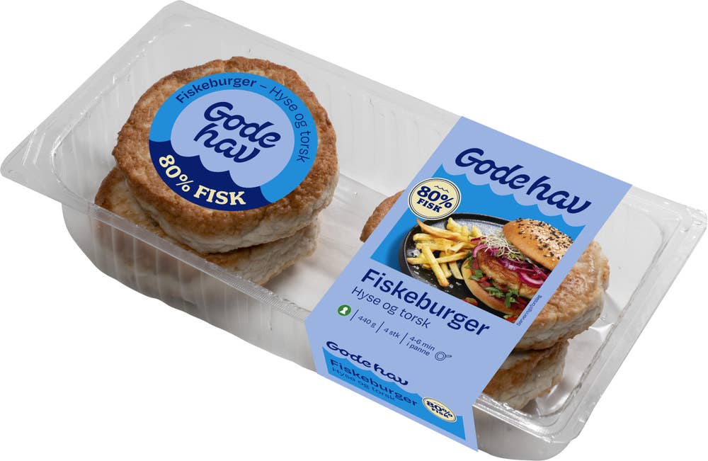Gode Hav Fiskeburger Hyse og torsk