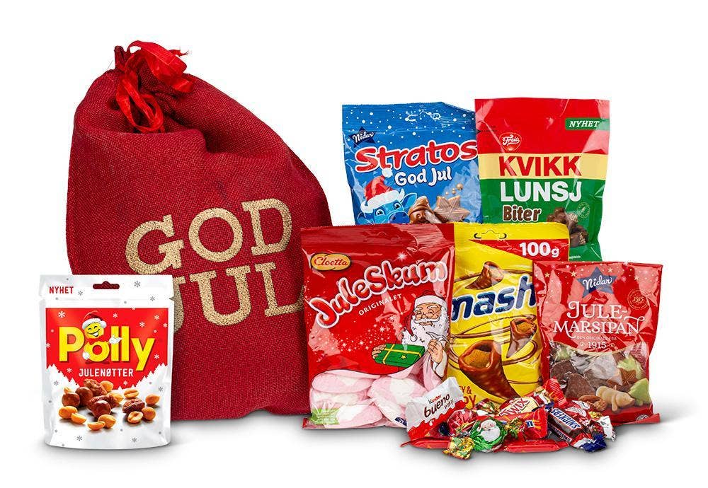 Smaksgaver AS Julenissens favoritter Medium, 823 g godteri