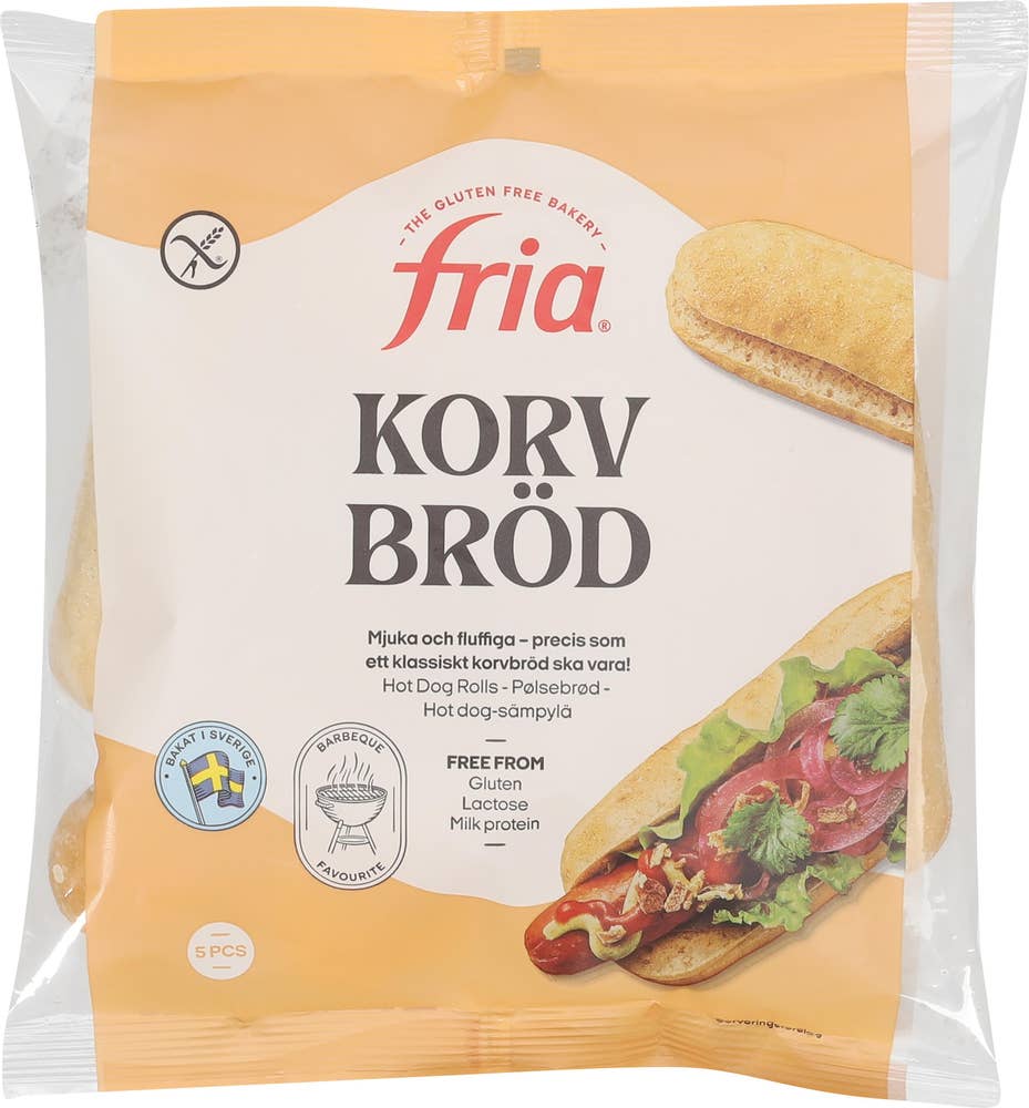 Fria Pølsebrød Glutenfri