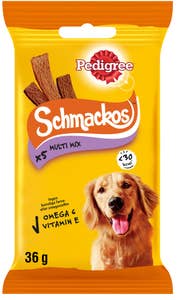 PEDIGREE Schmackos Multi Mix hundesnacks Okse, lam og fjærkre