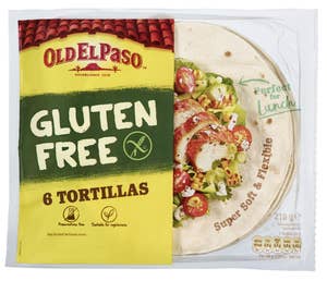 Old El Paso Glutenfri tortillas 6stk, 17cm
