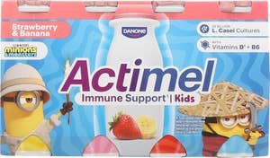 ACTIMEL Drikkeyoghurt jordbær / banan 8x100g