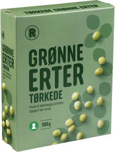 R Tørkede Erter Grønne