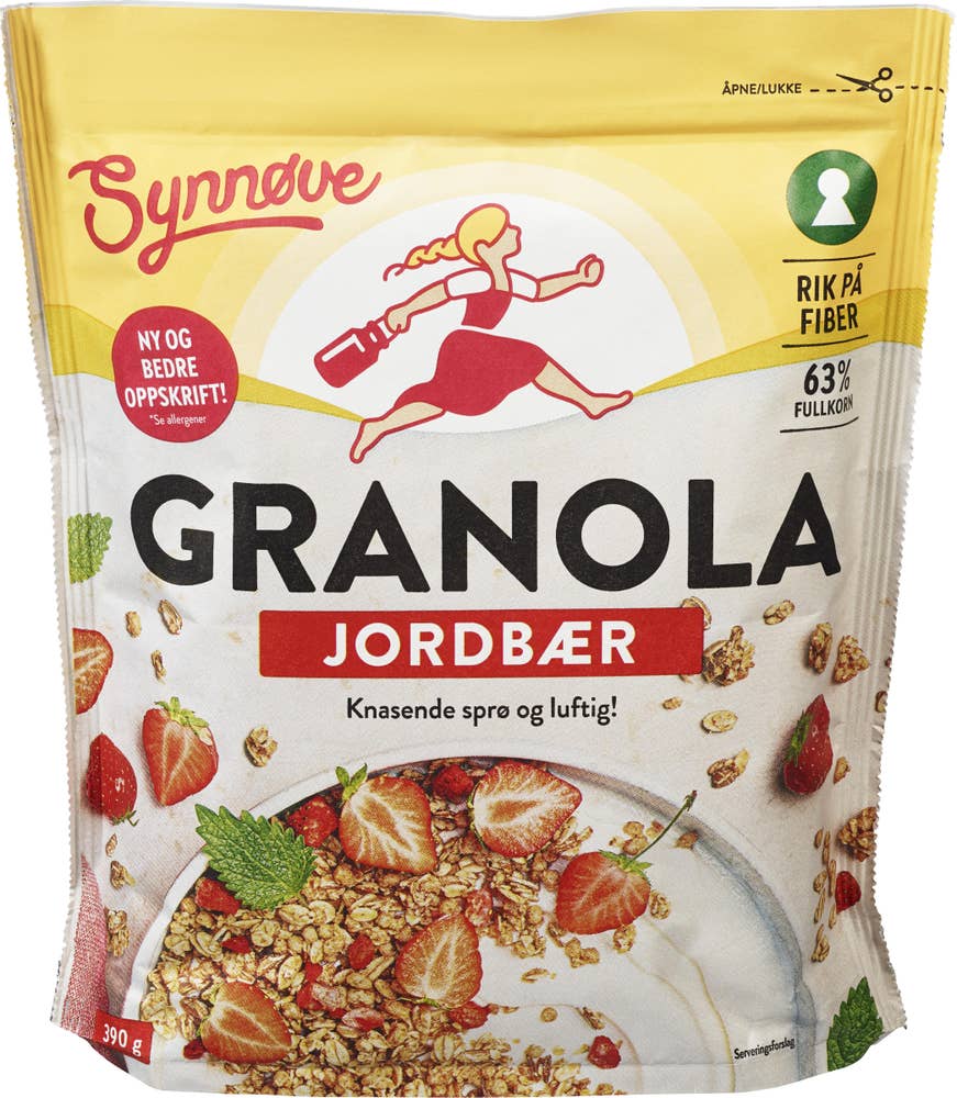 Synnøve Granola med jordbær