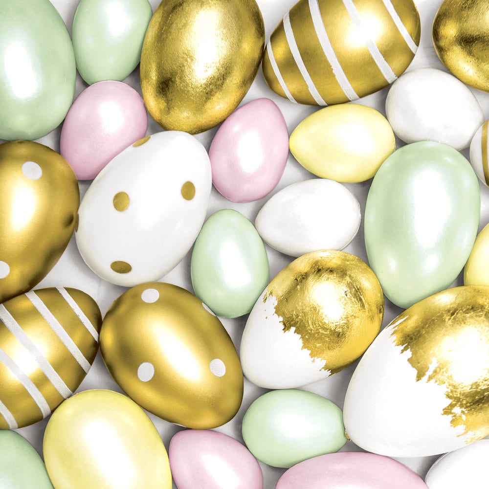 Duni Påskeservietter Elegant Eggs 3 lag, 33x33 cm