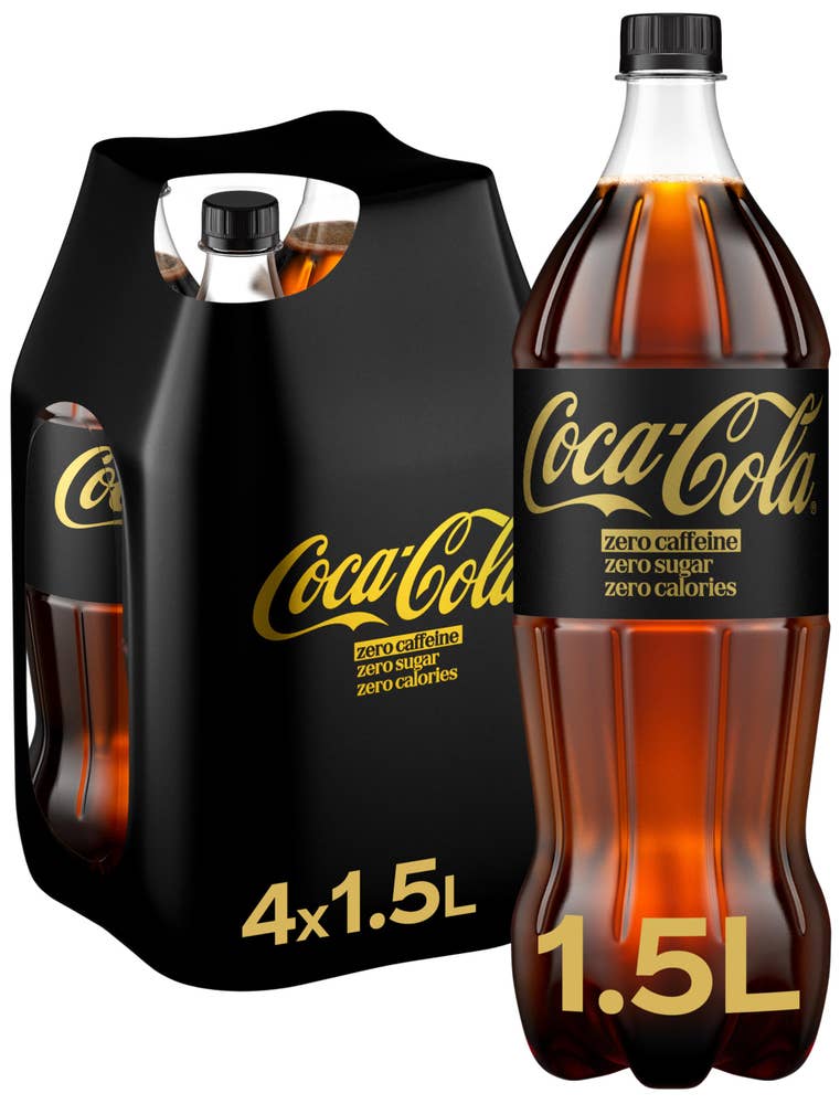 Coca-Cola Zero sugar Zero caffeine 4x1,5L, 6 l