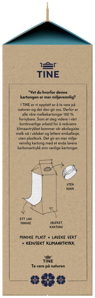 TINE Økologisk lettmelk 0,7% fett