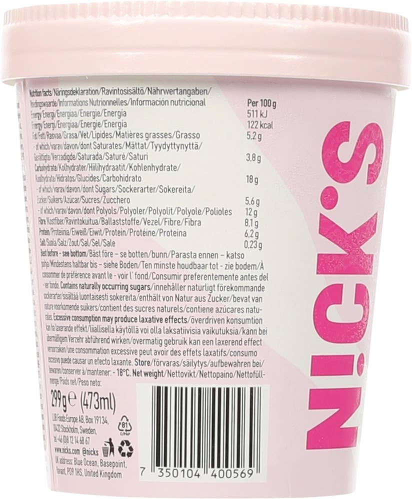 Nick´s Strawberry white chocolate