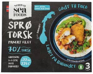 True Sprø torskefilet 70% Torsk