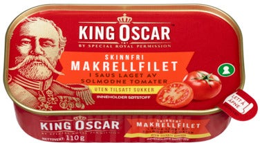 King Oscar Skinnfri Makrell Stevia