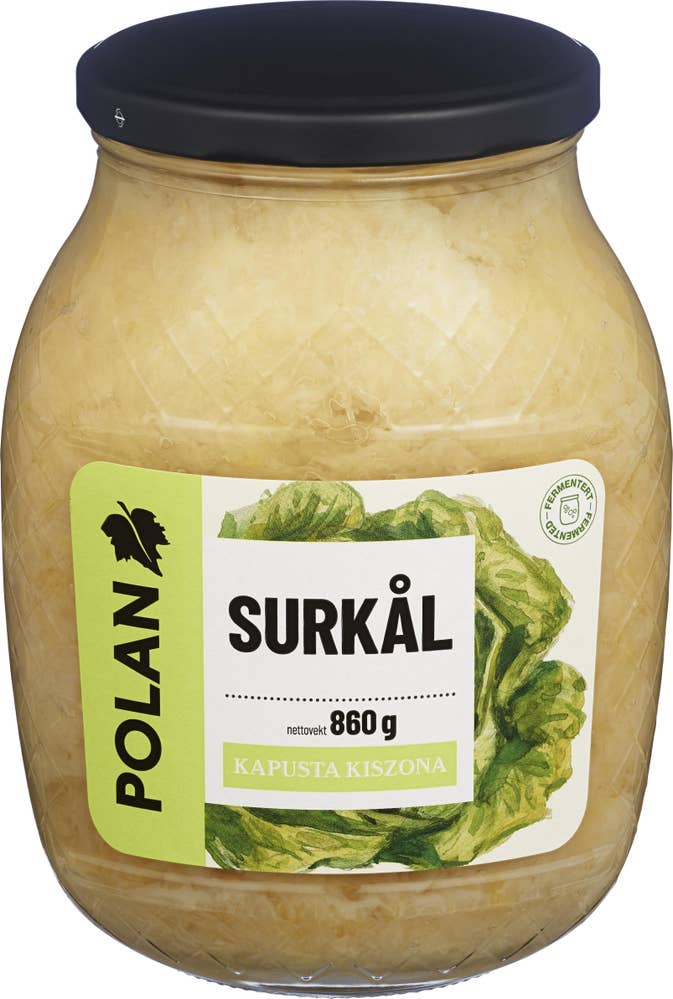 Polan Fermentert surkål Pasteurisert