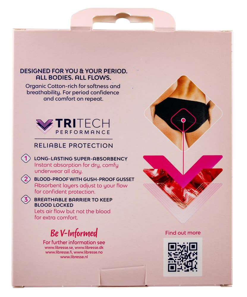 Libresse Menstruse Hipster Svart, str M