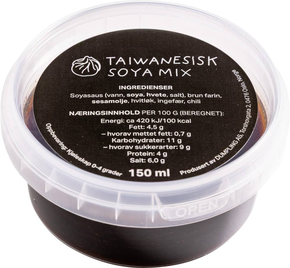 Dumpling AS Taiwanesisk soya mix