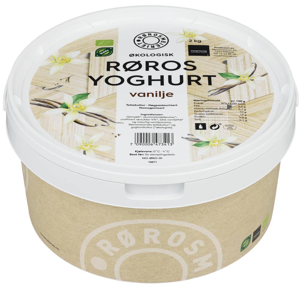 Rørosmeieriet Økologisk Rørosyoghurt vanilje