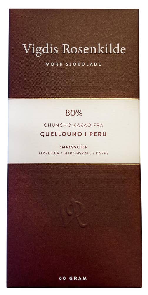 Vigdis Rosenkilde Quellouno 80% Mørk Sjokolade