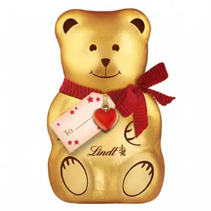 Lindt Teddy i melkeskjokolade Ass. vare, med merkelapp