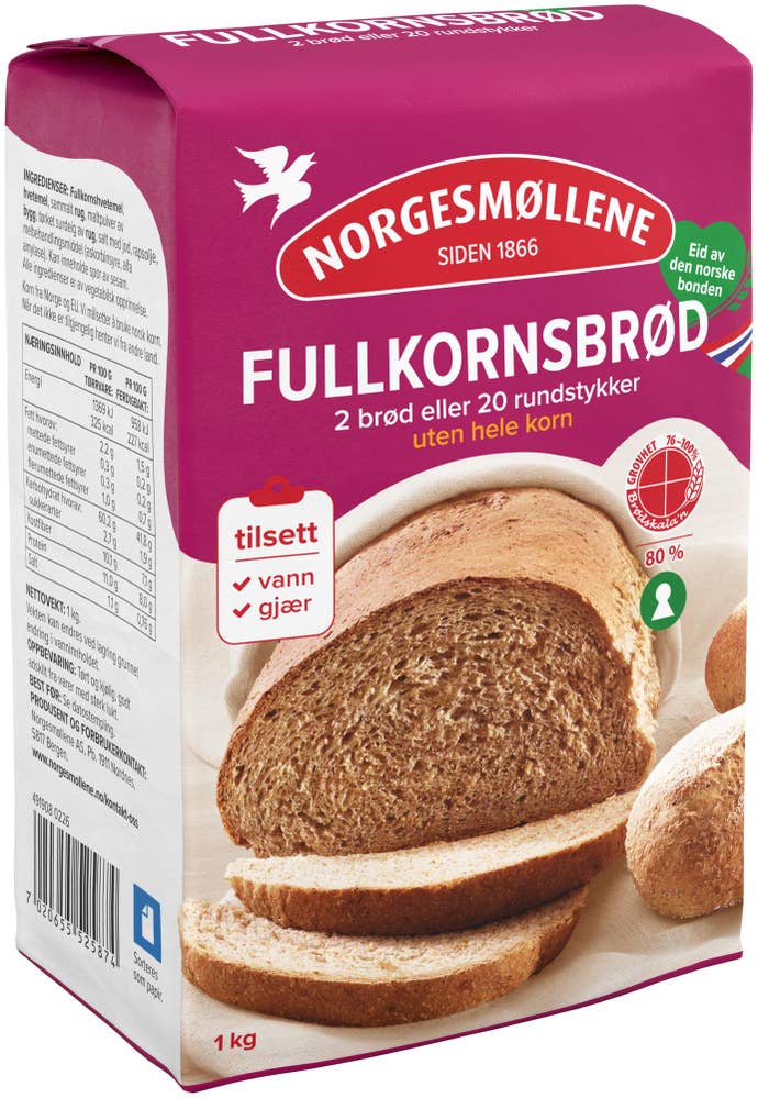 Norgesmøllene Fullkornsbrød