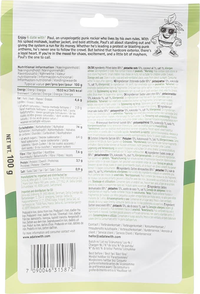 A Date With Pistachio Paul