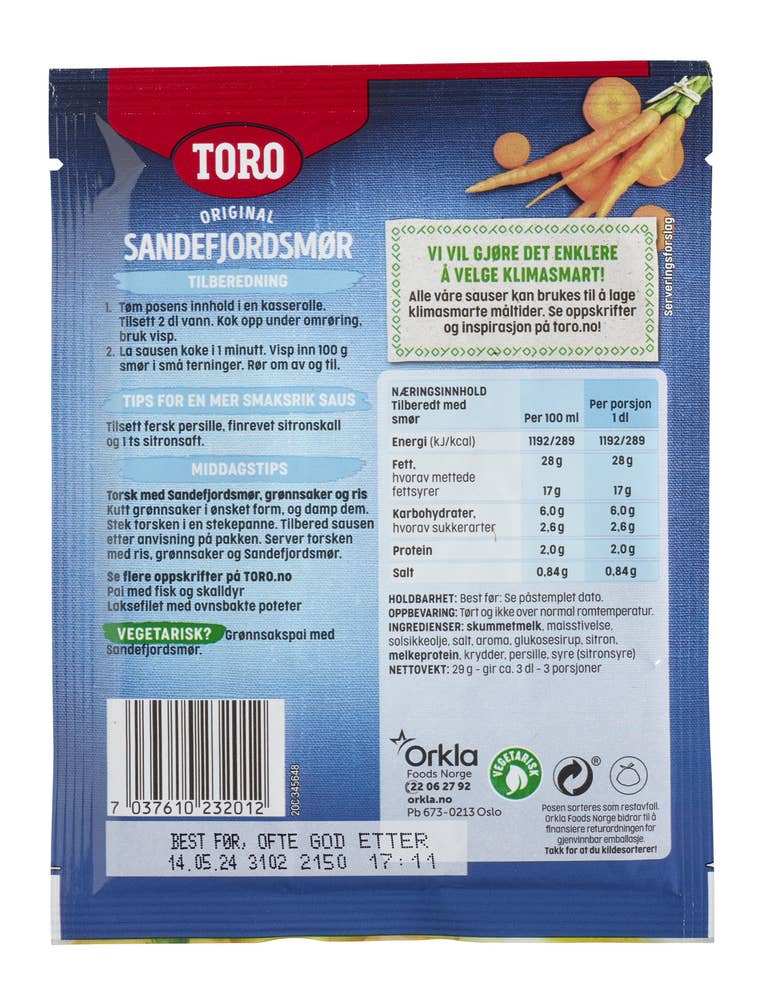 Toro Sandefjordsmør Original