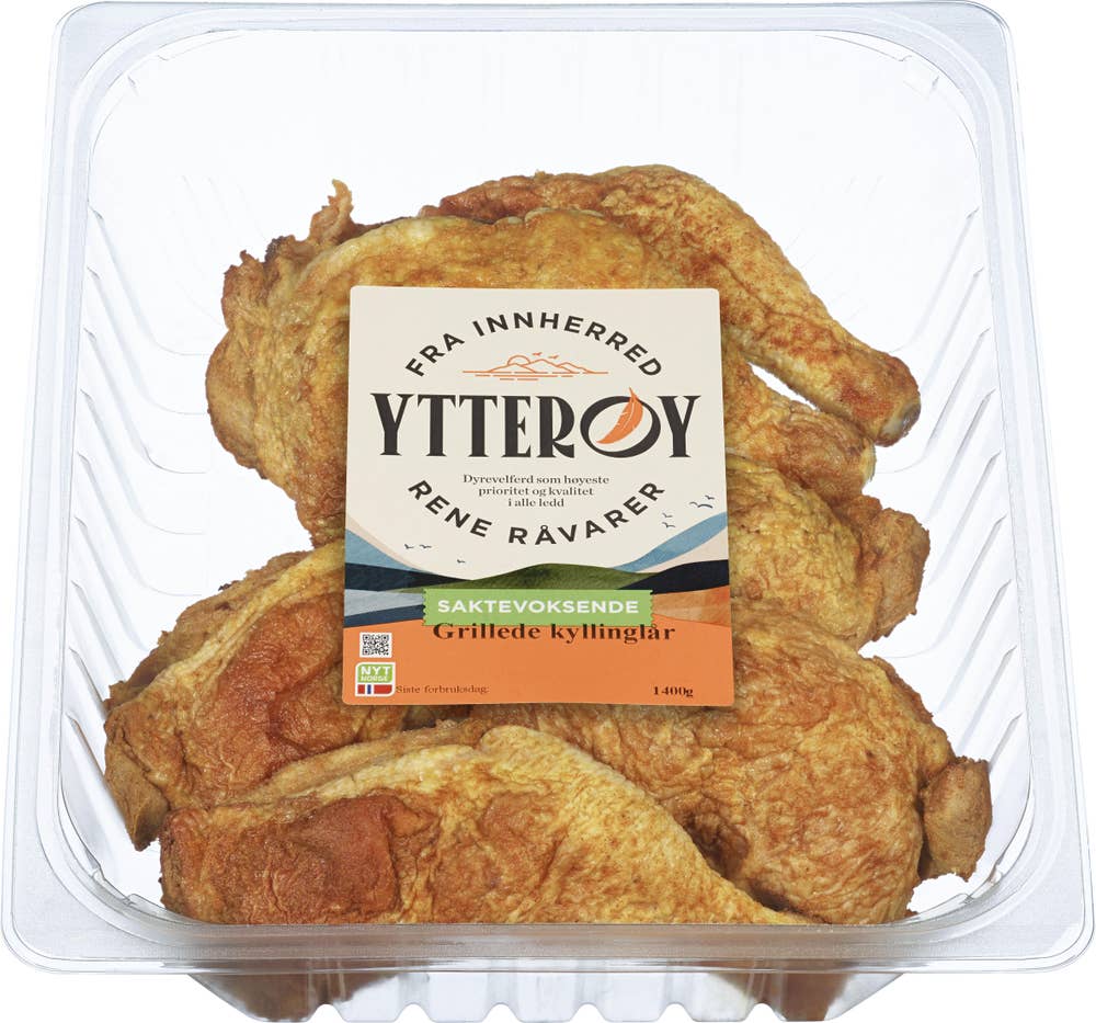 Ytterøy Grillet kyllinglår Saktevoksende kylling