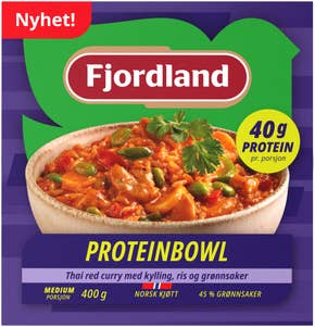 Fjordland Proteinbowl Thai red curry