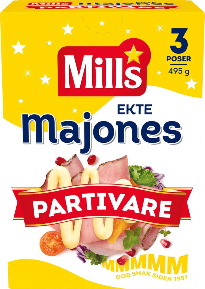 Mills Ekte majones Partivare 3 poser