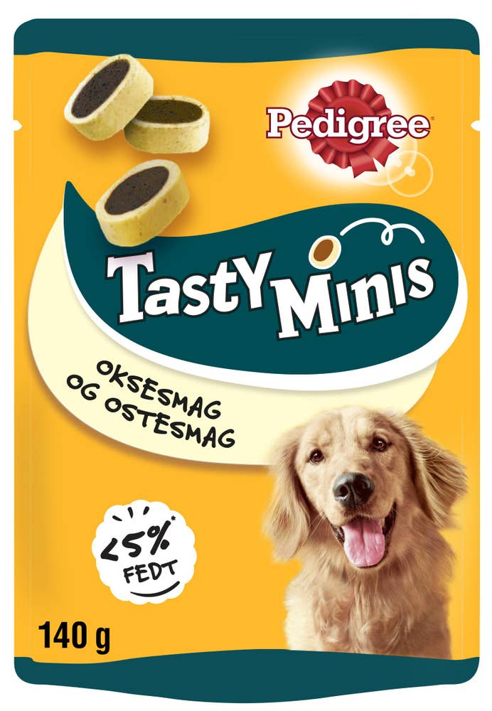 Pedigree Tasty Minis hundesnacks Okse- og ostesmak