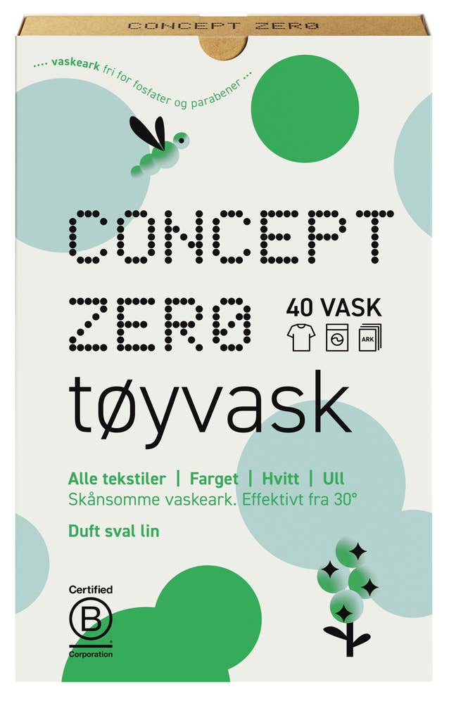 Concept Zero Vaskeark 40 ark