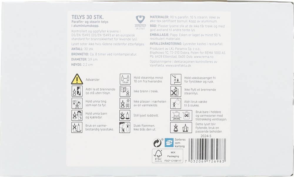 REMA 1000 Telys 8 timer