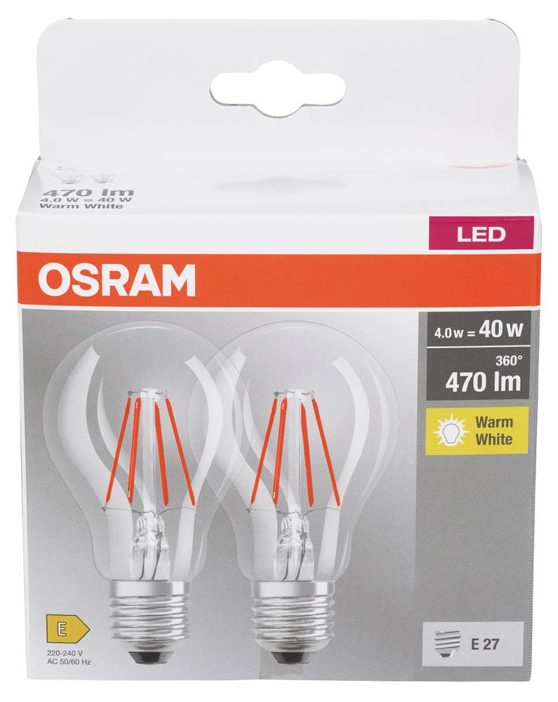 Osram Led Cl A 40 Klar E27