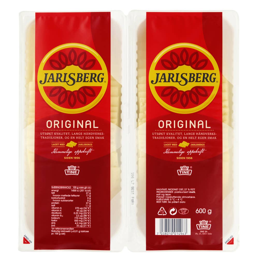 TINE Jarlsberg hotellbrett Skivet
