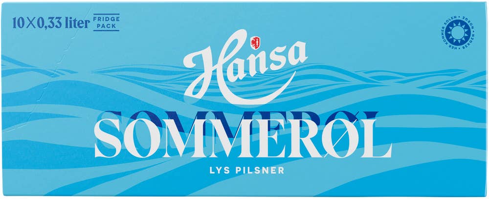 Hansa Sommerøl Fridgepack 10 x 0,33L