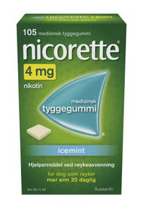 Nicorette Icemint 4 mg nikotin Tyggegummi