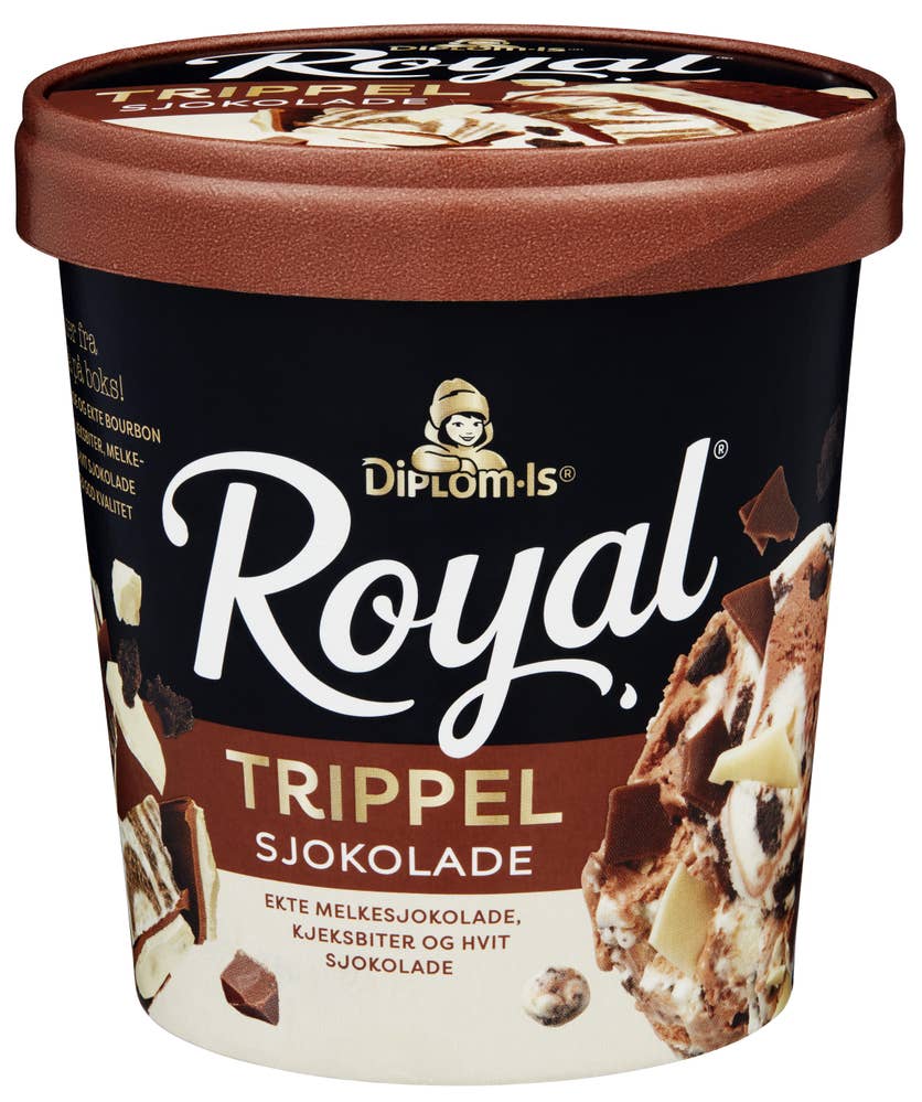 Diplom-is Royal Trippel Sjokolade