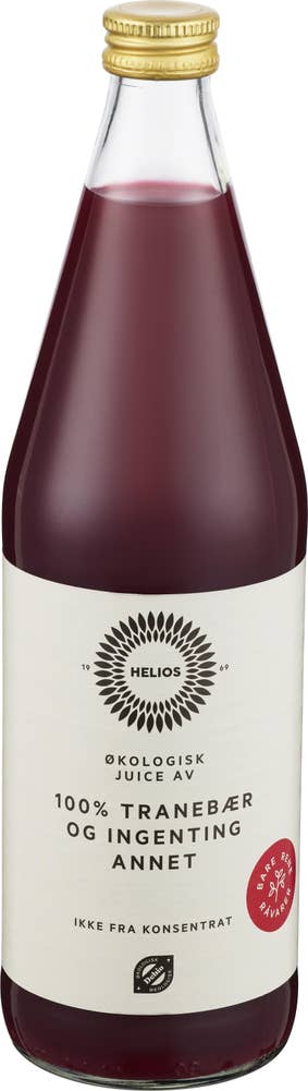 Helios Økologisk tranebærjuice