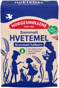 Møllerens Sammalt hvetemel Grovmalt fullkorn
