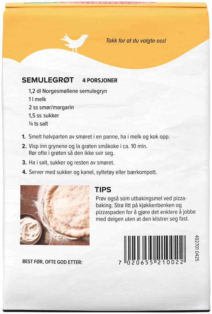 Norgesmøllene Semulegryn
