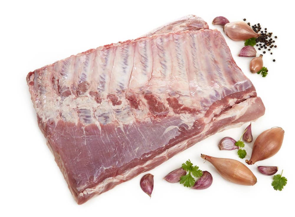 Strøm-Larsen AS Amerikansk Spareribs Rå Side Uten Svor