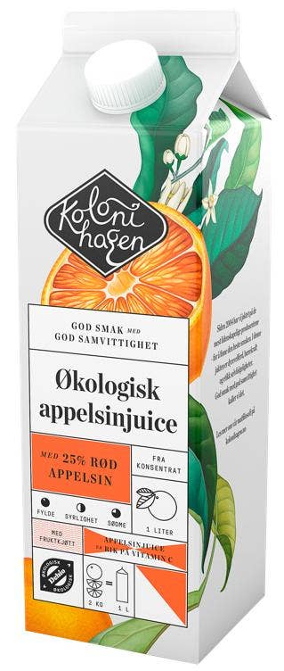 Kolonihagen Appelsinjuice Rød Appelsin Økologisk
