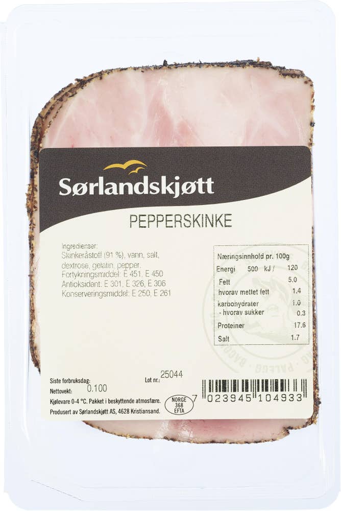 Sørlandskjøtt Pepperskinke